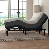 12" Copper-Gel Memory Foam Mattress + Head & Foot Adjustable Base - view 2