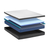 8" Gel-Infused Air Foam Mattress + Head & Foot Adjustable Base - view 8